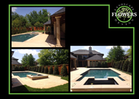Formal landscape and pool design and construction.